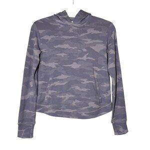 Athleta Girl Camouflage Printed Hoodie Purple Size Large / 12 Soft Comfy Camo